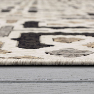 Karastan Drew and Jonathan Outdoor Chilcott Taupe Area Rug Detail Image