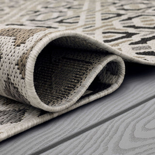 Karastan Drew and Jonathan Outdoor Chilcott Taupe Area Rug Lifestyle Image