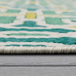 Karastan Drew and Jonathan Outdoor Chilcott Wintergreen Area Rug Detail Image