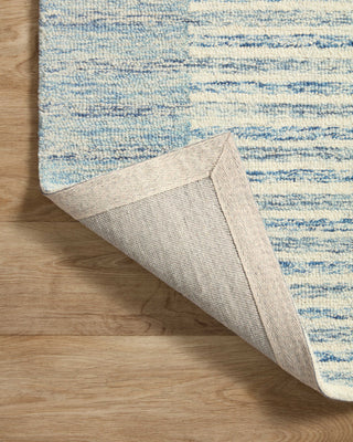 Loloi Chris CHR-01 Ivory/Denim Area Rug by Loves Julia Backing Image