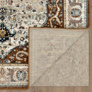 Karastan Zephyr Chronos Rust Area Rug Back Image