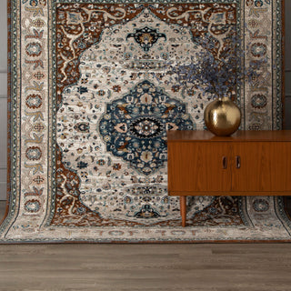 Karastan Zephyr Chronos Rust Area Rug Main Image