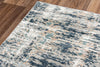 Rizzy Chelsea CHS105 Ivory / Teal Area Rug Corner 