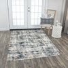Rizzy Chelsea CHS105 Ivory / Teal Area Rug Room Image Feature
