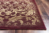 Rizzy Chateau CH4436 Burgundy Area Rug Detail Image