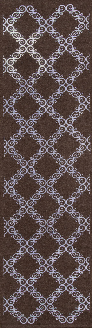 Momeni Cielo CI-01 Brown Area Rug Runner