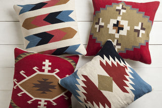 Surya Cotton Kilim Taken with Tribal CK-001 Pillow 