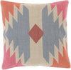 Surya Cotton Kilim Taken with Tribal CK-006 Pillow 18 X 18 X 4 Poly filled