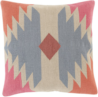 Surya Cotton Kilim Taken with Tribal CK-006 Pillow 18 X 18 X 4 Down filled