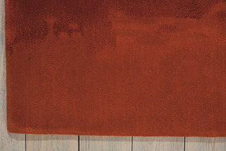 Calvin Klein CK10 Luster Wash Russet Tones SW01 Rust Area Rug Corner Shot Feature