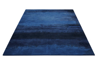 Calvin Klein CK10 Luster Wash Indigo SW18 Area Rug Angle Shot