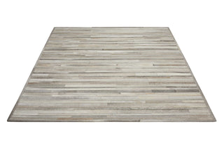 Calvin Klein CK17 Prairie PRA1 Silver Area Rug Angle Shot