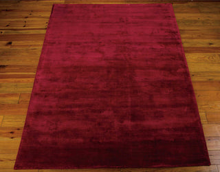 Calvin Klein CK18 Lunar LUN1 Garnet Area Rug Angle Shot Feature