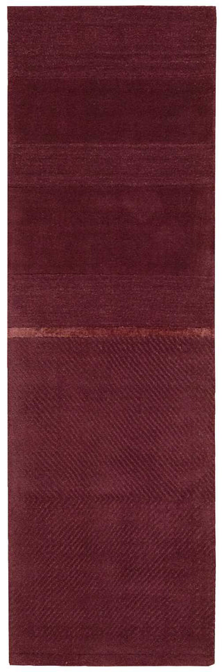 Calvin Klein CK205 Vale Portland VAL01 Burgundy Area Rug Runner