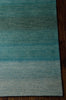 Calvin Klein CK206 Linear Glow Watercolor GLO01 Aqua Area Rug Corner Shot 