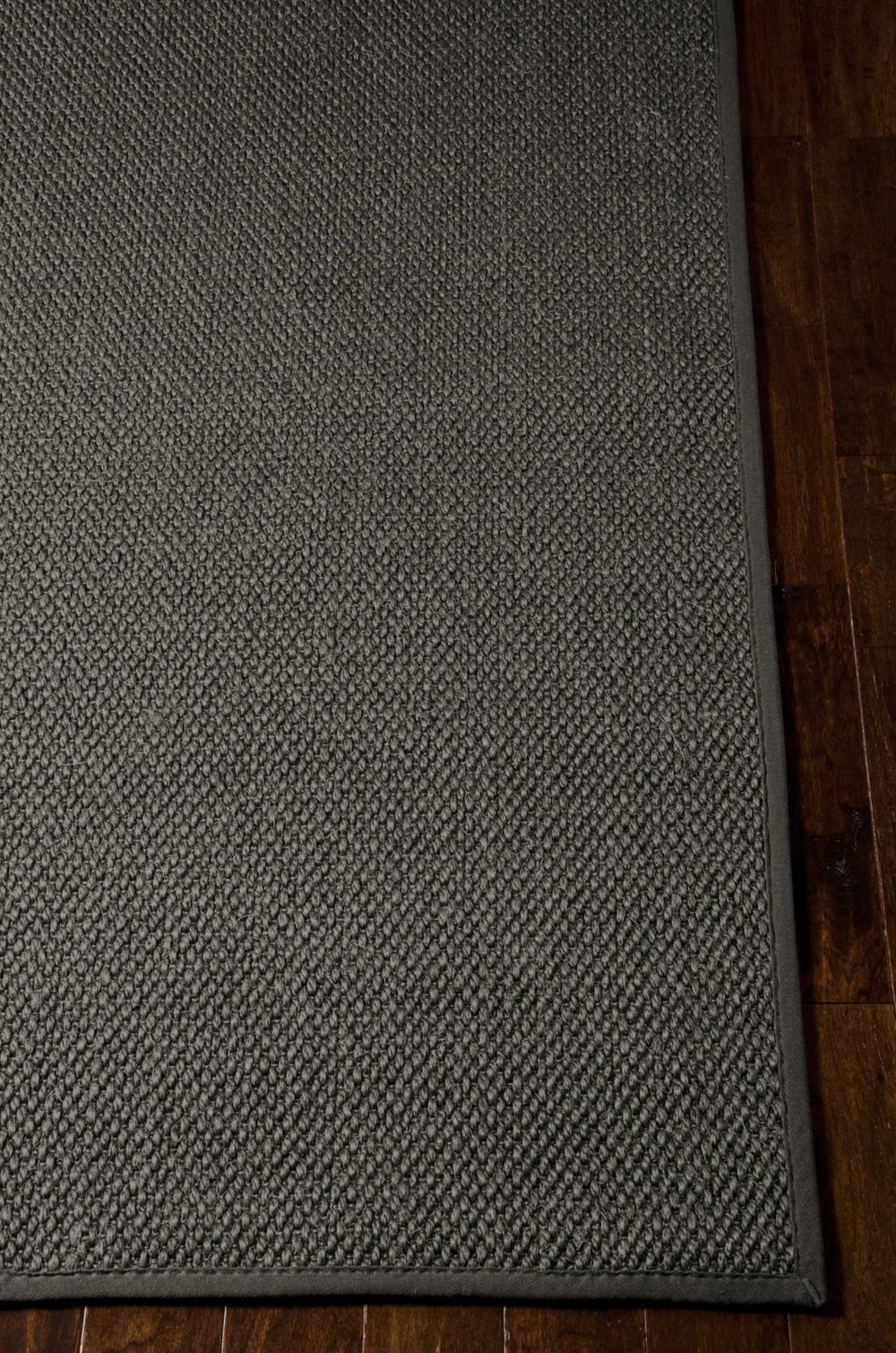 Calvin Klein CK207 Kerala Java CKS04 Charcoal Area Rug Corner Shot Feature
