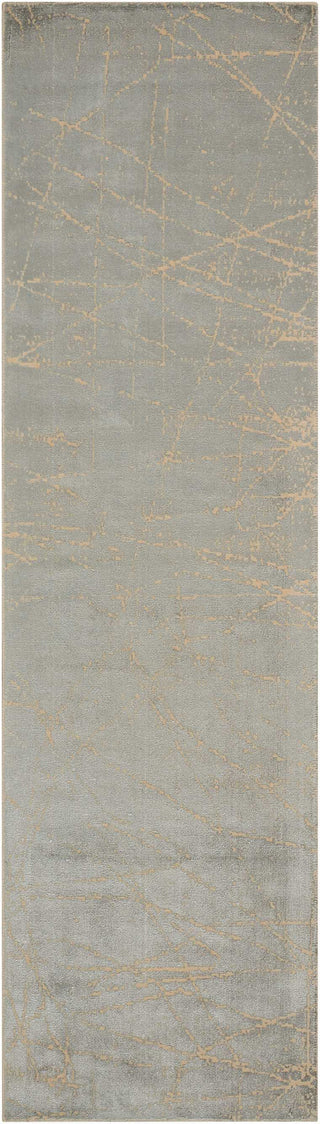 Calvin Klein CK32 Maya Etched Light MAY05 Mercury Area Rug Runner