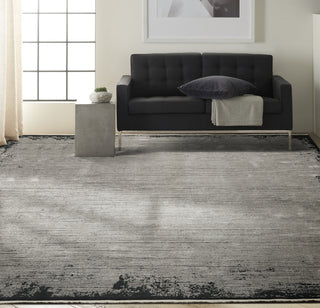 Calvin Klein Ck50 Balian CK51 Grey/Black Area Rug Room Scene Feature