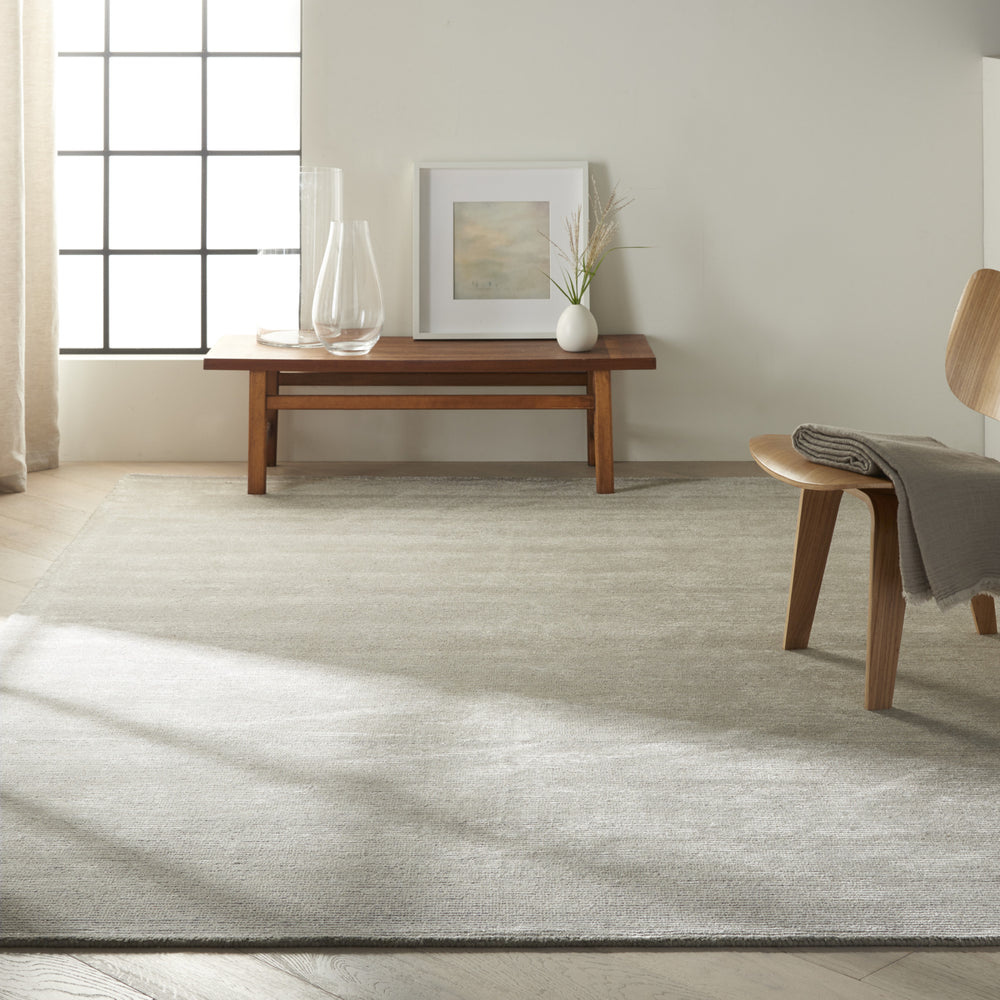 Calvin Klein CK790 Sacramento Grey Area Rug Room Scene Feature
