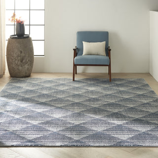 Calvin Klein Ck900 Pacific CK903 Navy/Grey Area Rug Room Scene Feature