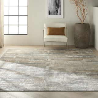 Calvin Klein CK950 Rush CK951 Grey/Beige Area Rug Room Scene Feature