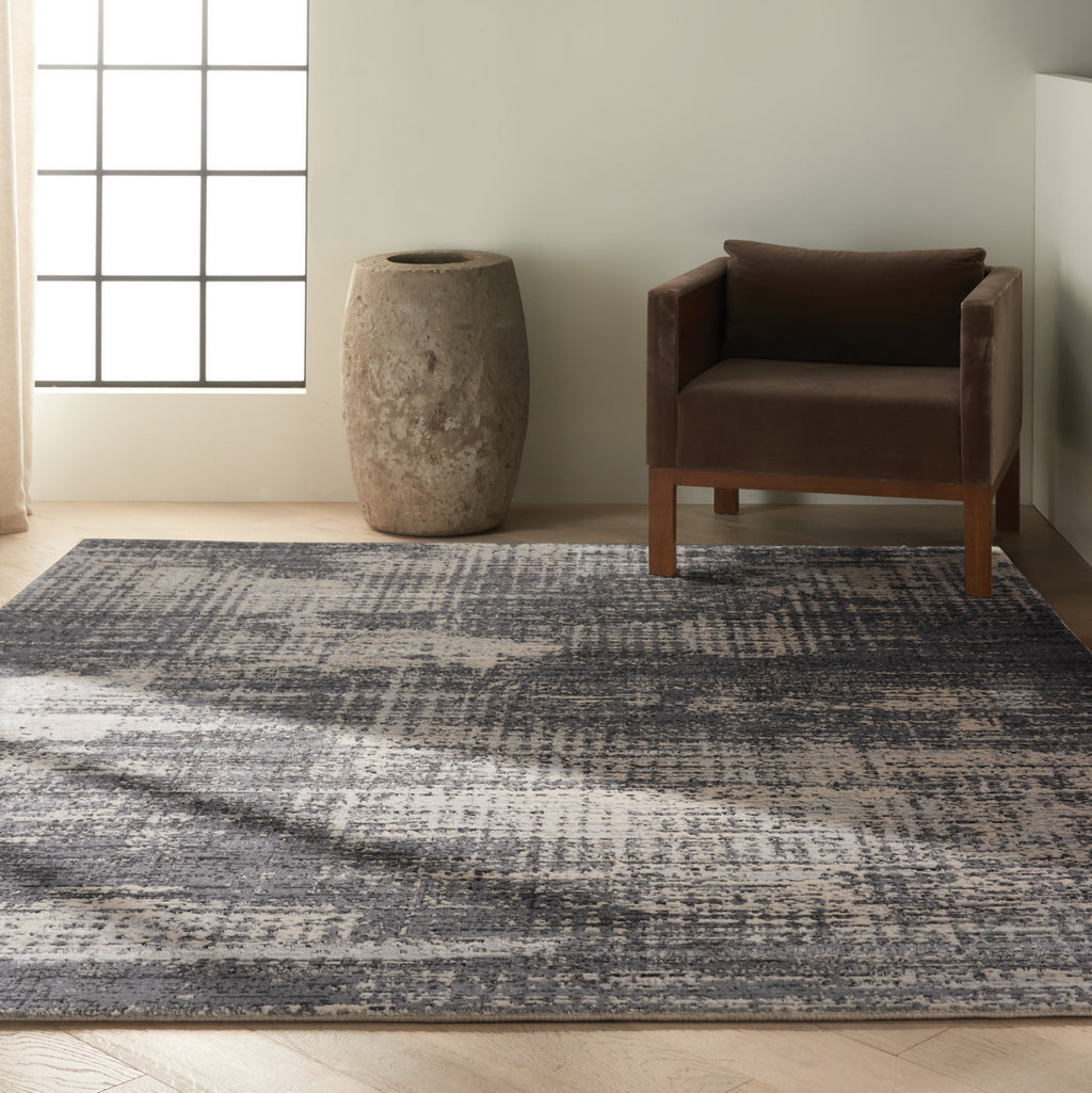 Calvin Klein CK950 Rush CK953 Grey/Beige Area Rug Room Scene Feature