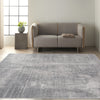 Calvin Klein CK970 Vapor Grey/Ivory Area Rug Room Scene Feature