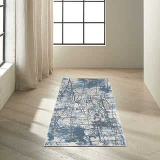 Calvin Klein CK970 Vapor CK972 Grey/Blue Area Rug