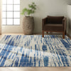 Calvin Klein Ck980 Torrent CK981 Ivory Blue Area Rug Room Scene Feature