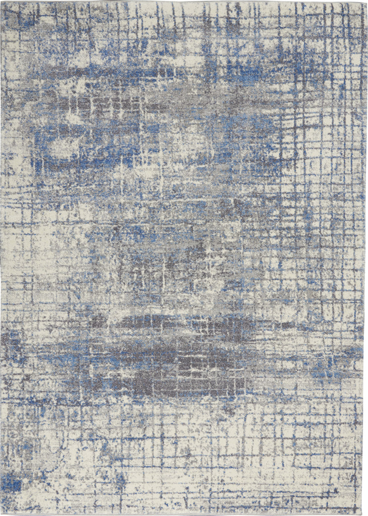 Calvin Klein Ck980 Torrent CK983 Ivory/Grey/Blue Area Rug