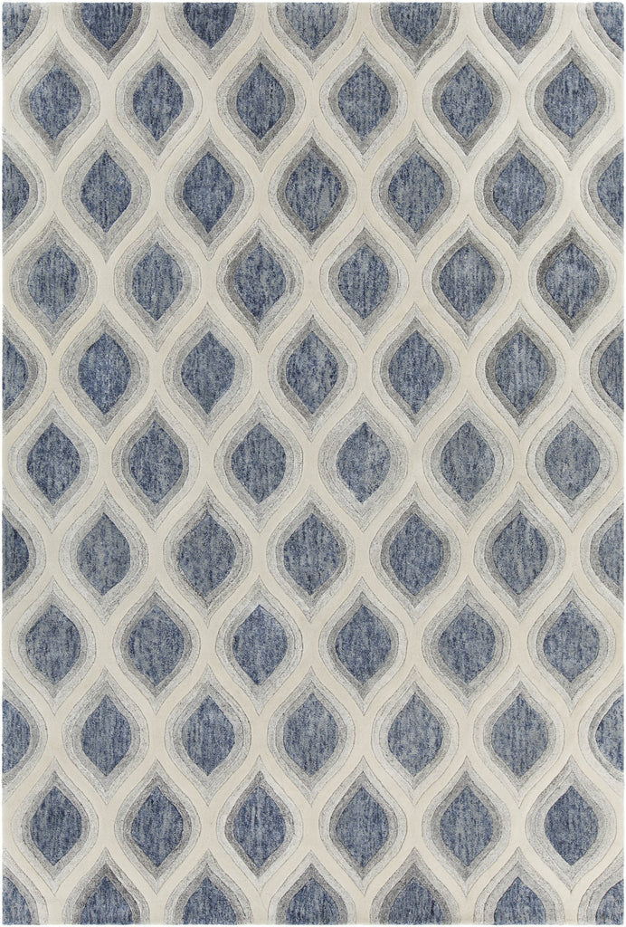 Chandra Clara CLA-7100 Blue/Grey/White Area Rug main image