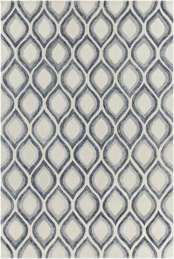 Chandra Clara CLA-7101 White/Grey/Blue Area Rug main image
