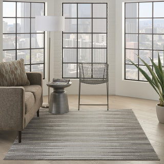 Nourison Calobra CLA01 Lt Grey Area Rug Room Scene Feature