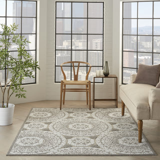 Nourison Calobra CLA03 Taupe Area Rug Room Scene Feature