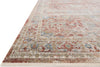 Loloi Claire CLE-01 Red/Ivory Area Rug Round Image Feature