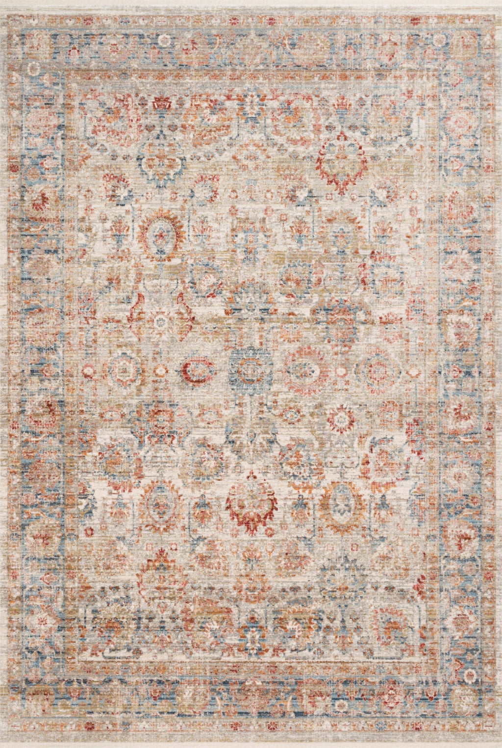 Loloi Claire CLE-02 Ivory/Ocean Area Rug Main Image