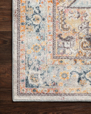 Loloi Clara CLA-06 Mist/Multi Area Rug Corner