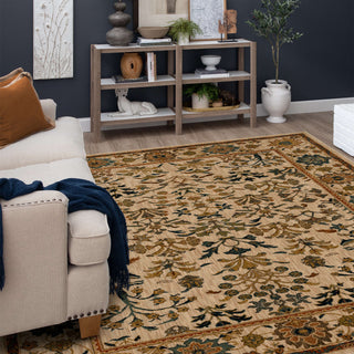 Karastan Spice Market Clarevale Vanilla Area Rug Lifestyle Image