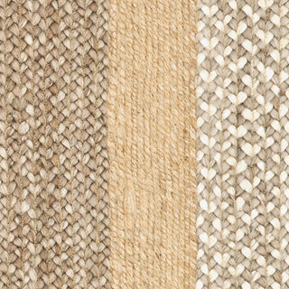 LR Resources Classic Jute 81206 Gray / Natural Area Rug Close Up