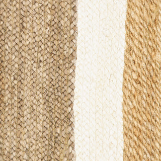 LR Resources Classic Jute 81208 Gray / Bleach Natural Area Rug Close Up