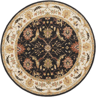 Surya Clifton CLF-1023 Black Area Rug 8' Round