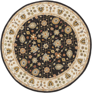 Surya Clifton CLF-1024 Black Area Rug 8' Round