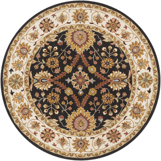 Surya Clifton CLF-1025 Black Area Rug 8' Round