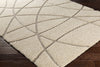 Surya Cut and Loop Shag CLG-2305 Cream Tan Area Rug Corner Image