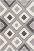 Surya Cut and Loop Shag CLG-2307 Medium Gray Cream Charcoal Area Rug main image