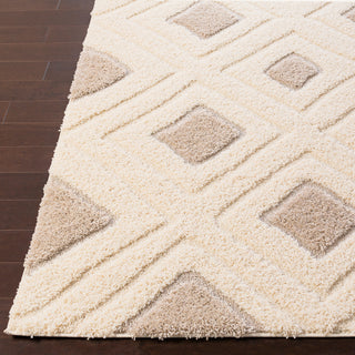 Surya Cut and Loop Shag CLG-2308 Cream Tan Area Rug Detail Image