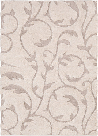 Surya Cut and Loop Shag CLG-2314 Cream Tan Area Rug main image