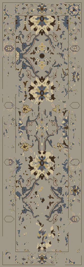 Surya Castello CLL-1014 Gray Area Rug 2'6'' X 8' Runner