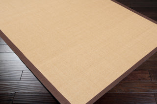 Surya Clinton CLN-9001 Chocolate Hand Woven Area Rug Corner Shot
