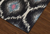 Dalyn Modern Greys MG360 Charcoal Area Rug Closeup